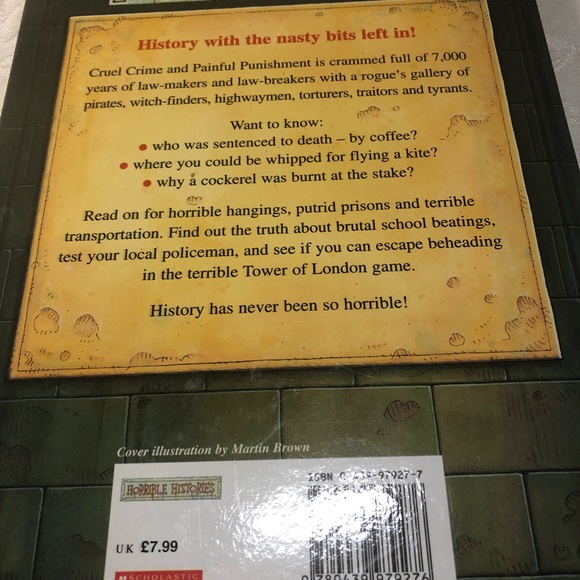 Fun kids History Book Cruel Crime & Painful Punishment scholastic hard cover - Picture 9 of 9